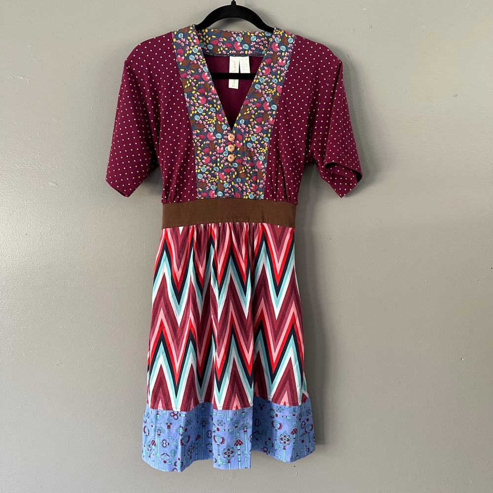 Matilda Jane Paint by Numbers‎ Tie Waist Shirt Dress